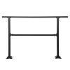 VEVOR Outdoor Stair Railing, Fits for 1-4 Steps Transitional Wrought Iron Handrail, Adjustable Exterior Stair Railing
