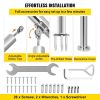 VEVOR Stainless Steel Transitional Handrail fit for Level Surface and 2 to 3 Adjustable Stair Indoor Outdoor Step Railings 441lb Capacity W/Installati